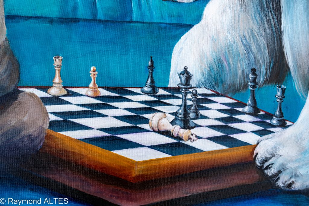 Détail du tableau : L'échiquier